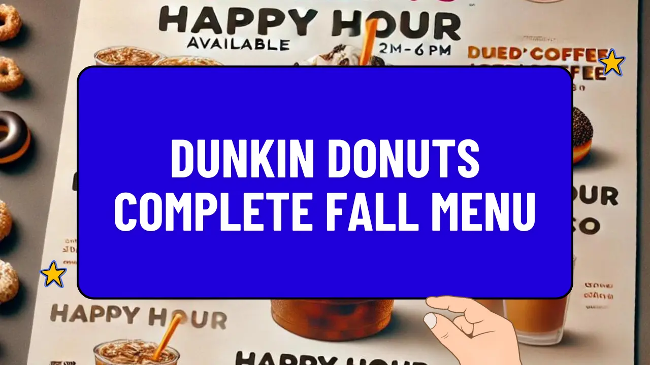 Complete Fall Menu