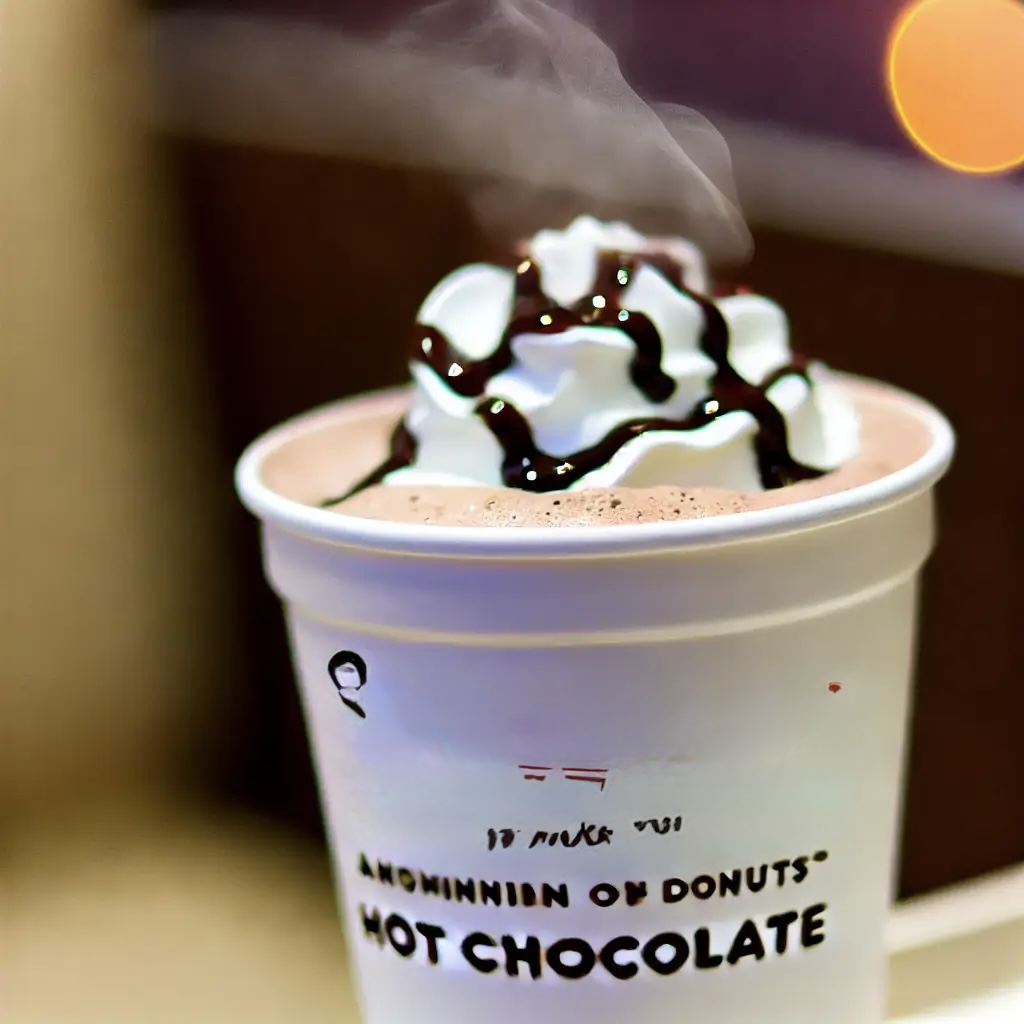 Dunkin Donuts Hot Chocolate Drink